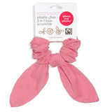 Wholesale Pink Bow Scrunchies organic cotton for hair health #color_flamingo