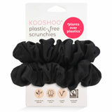 wholesale organic cotton scrunchies black #color_all-black