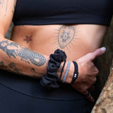 ouchless no-snag, no-pull, no damage scrunchies made from organic cotton #color_all-black