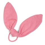 bunny ear hair tie bow retail wholesale #color_flamingo