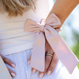 retailer organic cotton satin bowed scrunchie bulk #color_violet-ice