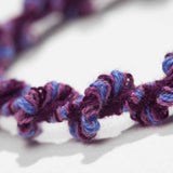 Wholesale hair ties hair loss prevention purple organic cotton #color_purple-frost