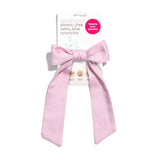wholesale satin bow scrunchie for spa grocery pharmacy boutique spa #color_violet-ice
