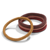 earth tone brown gold red hair ties for brunette redheads popular top rated #color_warm-earth-4-pack
