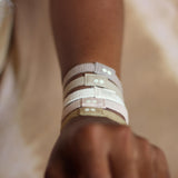KOOSHOO plastic-free hair ties blond of wrist #color_blond