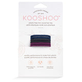 Front Image of KOOSHOO plastic-free round hair ties mini 6 pack dark hues	#color_dark-hues