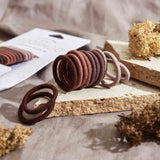 Product Image of KOOSHOO plastic-free round hair ties mini 12 pack earth tints	#color_earth-tints