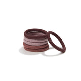 Off-pack Image of KOOSHOO plastic-free round hair ties mini 6 pack pack earth tints	#color_earth-tints