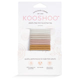 Front Image of KOOSHOO plastic-free round hair ties mini 12 pack golden fibres #color_golden-fibres