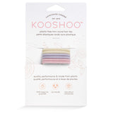 Front Image of KOOSHOO plastic-free round hair ties mini 6 pack pack pastel blooms	#color_pastel-blooms