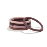 Off-pack Image of KOOSHOO plastic-free round hair ties mondo 5 pack earth tints	#color_earth-tints