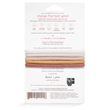 Back Image of KOOSHOO plastic-free round hair ties mondo 5 pack golden fibres	#color_golden-fibres