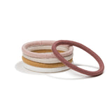 Off-pack Image of KOOSHOO plastic-free round hair ties mondo 5 pack golden fibres	#color_golden-fibres