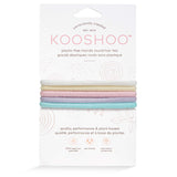 Front Image of KOOSHOO plastic-free round hair ties mondo 5 pack pastel blooms	#color_pastel-blooms