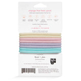 Back-package Image of KOOSHOO plastic-free round hair ties mondo 8 pack pastel blooms	#color_pastel-blooms