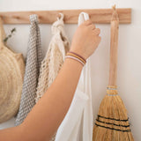 Image of KOOSHOO plastic-free round hair ties mondo 5 pack golden fibres	#color_golden-fibres