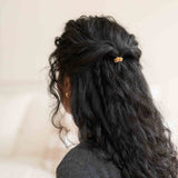 Image of KOOSHOO plastic-free round hair ties mini golden fibres #color_golden-fibres