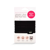 KOOSHOO plastic-free black hair ties that are consciously created, fairtrade and handmade using fair rubber #color_black