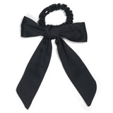 wholesale organic cotton bow scrunchies - best selling b2b hair accessories #color_black