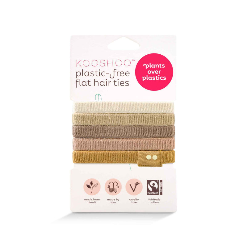 wholesale b2b organic and plastic-free hair ties for blond hair. Consciously created, using fair rubber and certified fair trade #color_blond