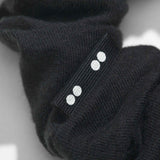 no damage, pull, snag, metal organic cotton scrunchies for women #color_black