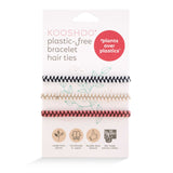 Wholesale bracelet hair ties organic cotton chevron weave no crease
 #color_wanderlust