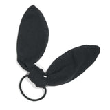 black bunny ear bow hair ties B2B #color_black