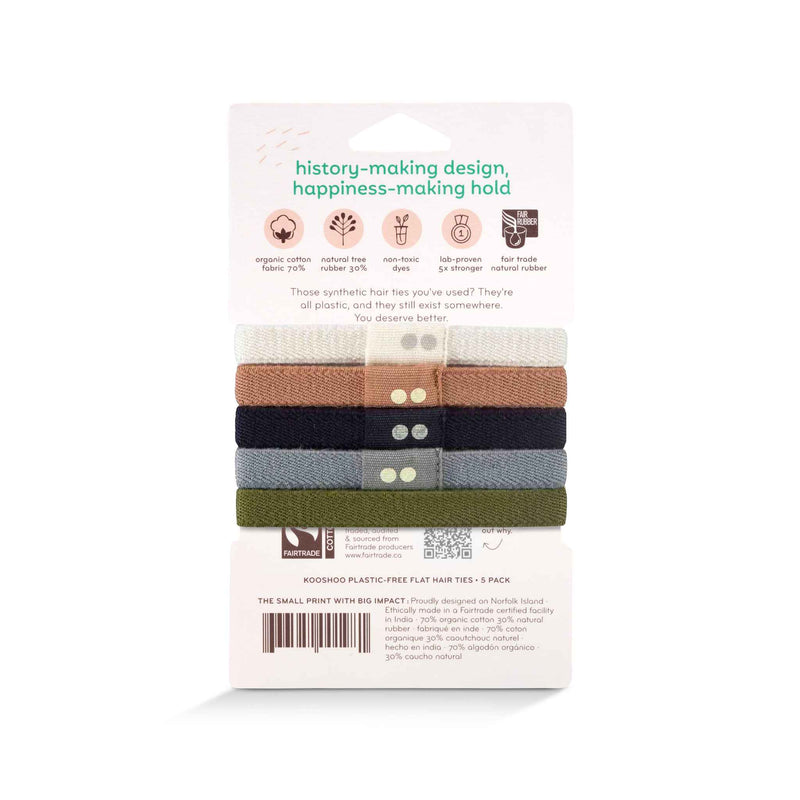 wholesale b2b organic hair ties classic colors stacked #color_classics
