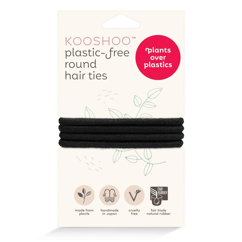 wholesale plastic-free hair accessories and elastics in black #color_black