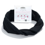 KOOSHOO unisex organic twist headband jet black on-packaging #color_jet-black
