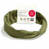 wholesale organic cotton twist headbands #color_olive-branch
