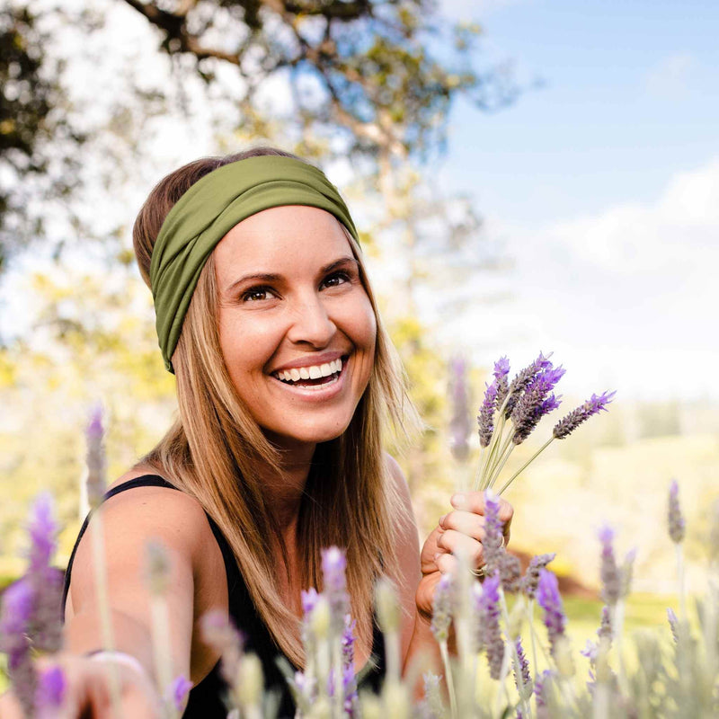 wholesale organic cotton head wraps #color_olive-branch