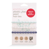 Wholesale pearl hair ties organic cotton natural grocery retailer #color_ocean-pearl