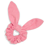 best bunny ear scrunchie organic cotton #color_flamingo