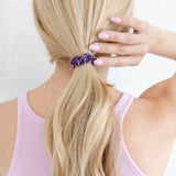 J-beauty hair ties wholesale purple organic cotton Japan artisan #color_purple-frost