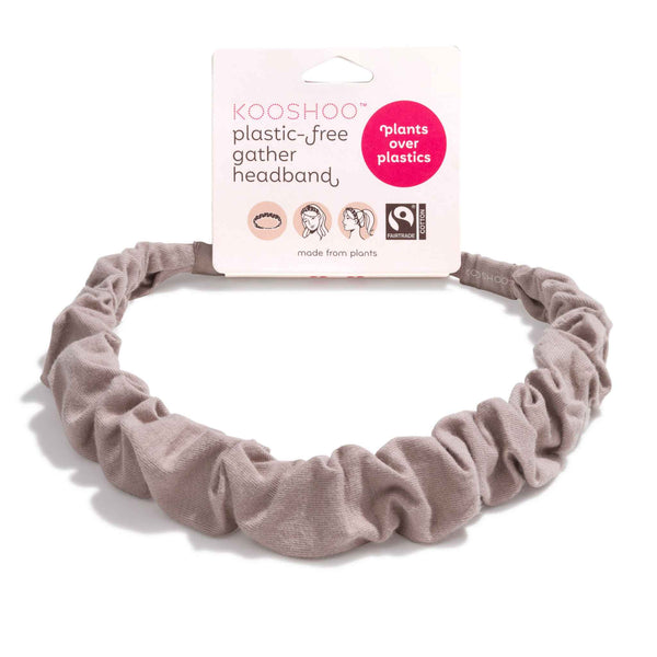 plastic-free gather headband by kooshoo - scrunchie head wrap #color_atmosphere