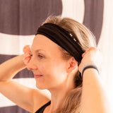 b2b wholesale organic cotton twist headband black - best selling top review - KOOSHOO unisex twist headband in jet black #color_jet-black