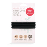 wholesale plastic-free hair accessories and elastics in black #color_black