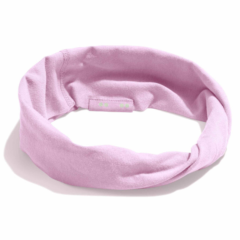 wholesale organic cotton twist knot headbands #color_pink-mist