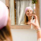 wholesale b2b makeup morning routine headbands #color_pink-mist