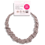 Gray ruched headband - zero waste, sustainable, and eco-friendly #color_atmosphere