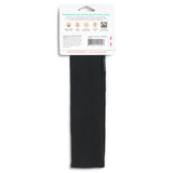 top rated organic headband and hair band for fitness boutiques, retailers, stores wholesale #color_black