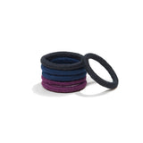 Off-pack Image of KOOSHOO plastic-free round hair ties mini 6 pack dark hues	#color_dark-hues