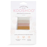 Front Image of KOOSHOO plastic-free round hair ties mini 12 pack golden fibres	#color_golden-fibres
