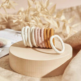 Product Image of KOOSHOO plastic-free round hair ties mini 12 pack golden fibres	#color_golden-fibres