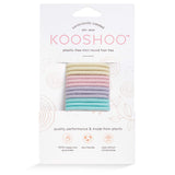 Front Image of KOOSHOO plastic-free round hair ties mini 12 pack pastel blooms	#color_pastel-blooms